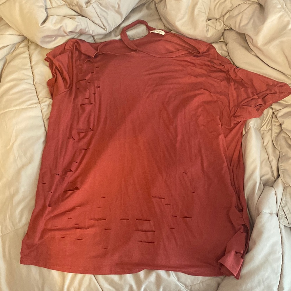 Distressed tee